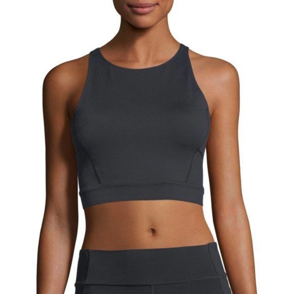 Under Armour Mirror Shine Crop Top Black NWT